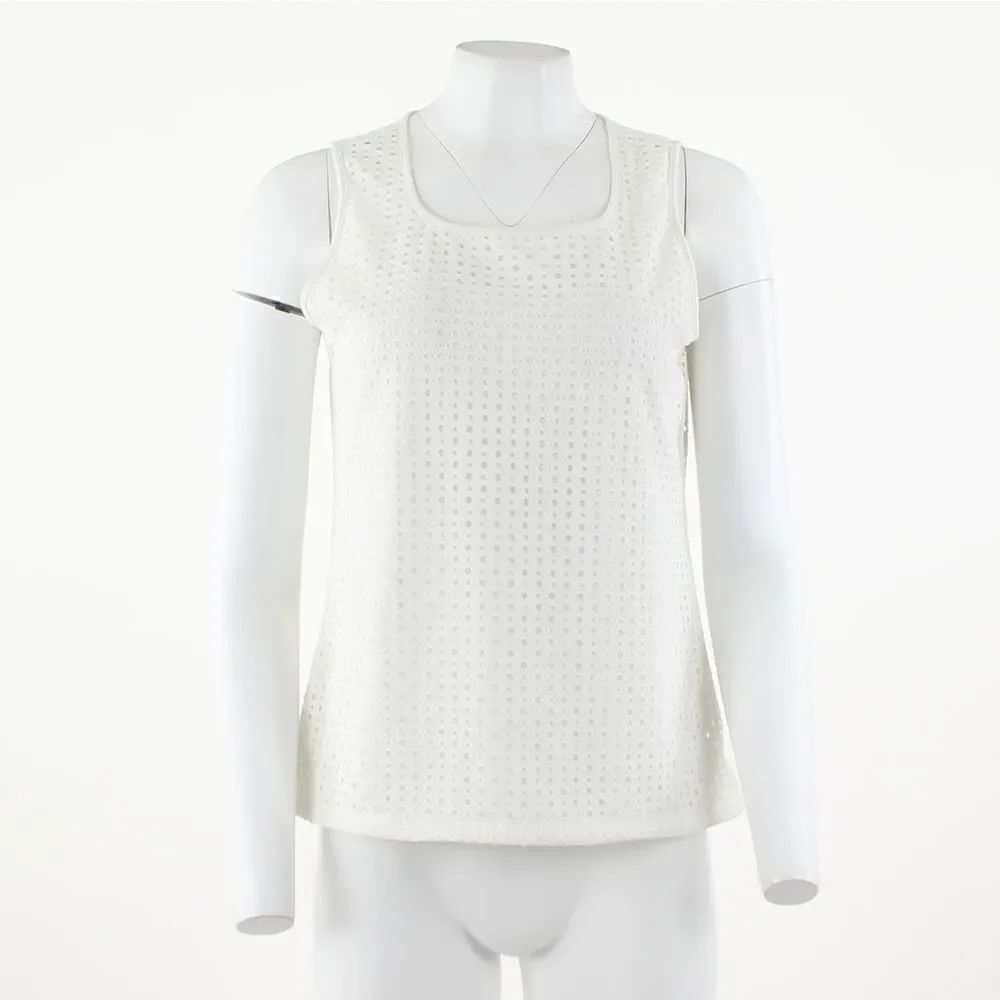 Kasper Rounded Square Neck Tank with Lining - Picture 2 of 5